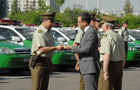 Ministro del Interior asistió a ceremonia de entrega de vehículos para Carabineros de Chile