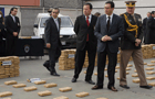 Ministro del Interior verifica en terreno incautación de más de 1.100 kilos de marihuana